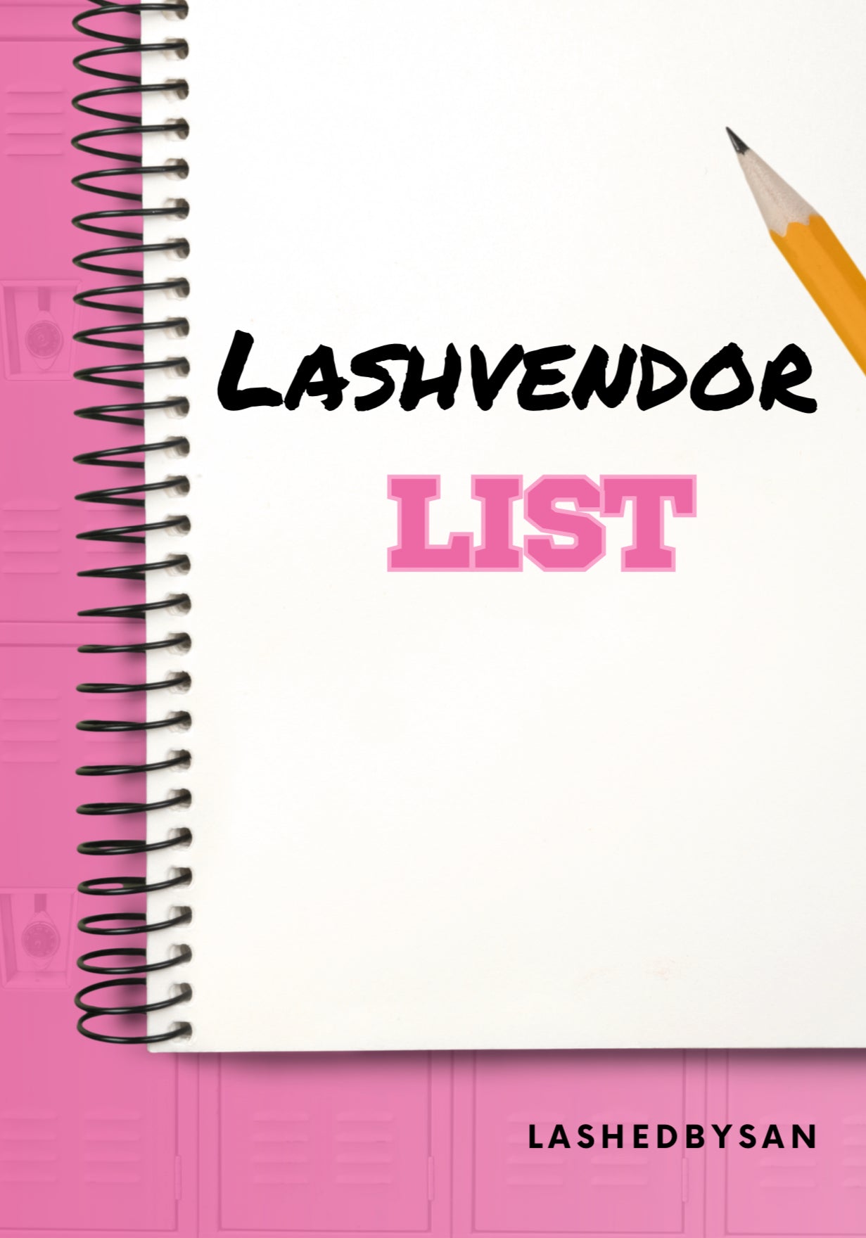 Lash Vendor List